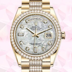 Rolex Day-Date De Los Hombres m118348-0061 36mm Esfera De Nácar