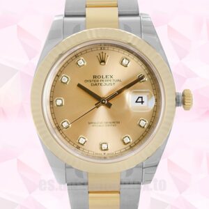 Rolex Datejust De Los Hombres m126233-0018 36mm Tono Plateado