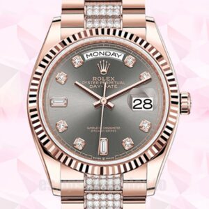Rolex Day-Date De Los Hombres 36mm m128235-0051 Tono Oro Rosa