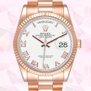 Rolex Day-Date m128235-0052 De Los Hombres 36mm Tono Oro Rosa