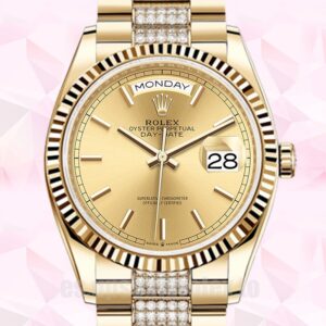 Rolex Day-Date m128238-0046 De Los Hombres 36mm Tono Dorado Presidente Pulsera