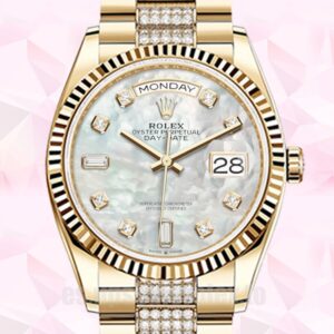 Rolex Day-Date De Los Hombres 36mm m128238-0032 Tono Dorado Presidente Pulsera