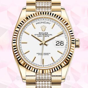 Rolex Day-Date De Los Hombres 36mm m128238-0082 Tono Dorado Presidente Pulsera