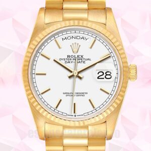 Rolex Day-Date 36mm m128238-0081 De Los Hombres Tono Dorado