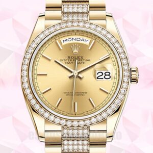 Rolex Day-Date De Los Hombres 36mm m128348rbr-0027 Tono Dorado