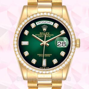 Rolex Day-Date 36mm De Los Hombres m128348rbr-0035 Tono Dorado