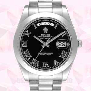 Rolex Day-Date De Los Hombres 41mm 218206 Tono Plateado