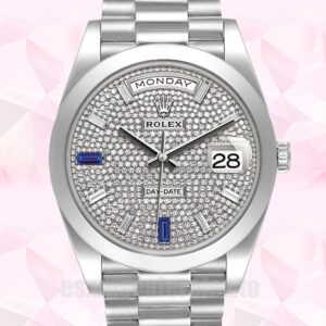 Rolex Day-Date 40mm 228206 De Los Hombres Automático Tono Plateado