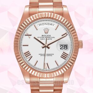Rolex Day-Date De Los Hombres 41mm m228235-0032 Reloj Tono Oro Rosa