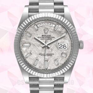 Rolex Day-Date m228236-0011 De Los Hombres 41mm Presidente Pulsera Tono Plateado