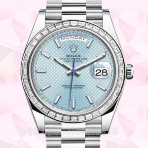 Rolex Day-Date 41mm 228396 De Los Hombres Reloj Tono Plateado
