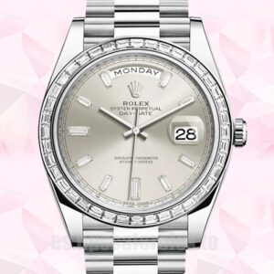 Rolex Day-Date De Los Hombres 41mm 228396 Tono Plateado