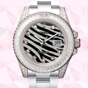 Rolex Datejust 40mm 116200 De Los Hombres Tono Plateado Esfera ondulada de diamantes