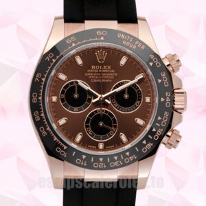 Rolex Daytona 40mm De Los Hombres m116515ln-0041 Tono Oro Rosa