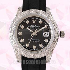 Rolex Datejust 16234 40mm De Los Hombres Esfera Negra Reloj